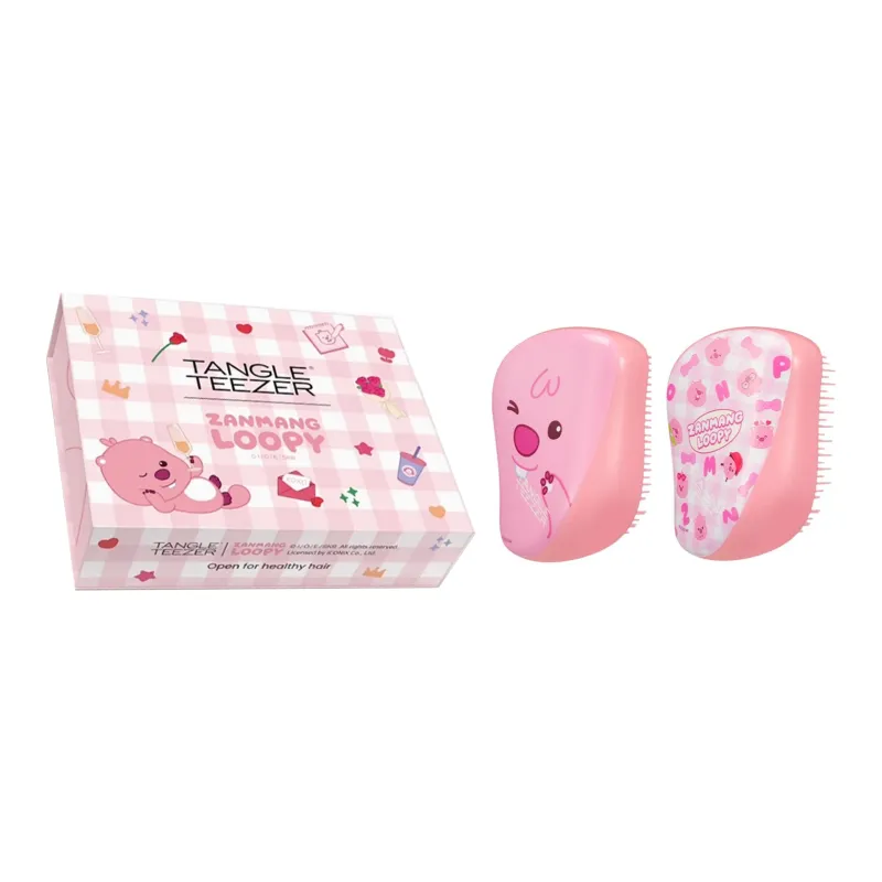 Tangle Teezer x ZANMANG LOOPY Heartfelt Box Portable Comb Set Fluffy-3