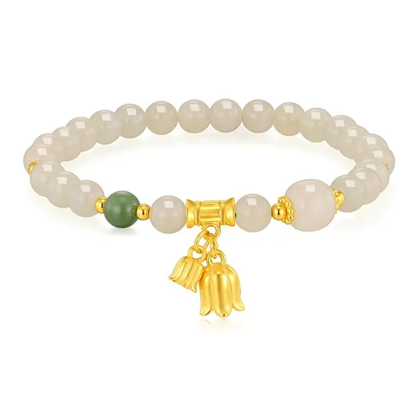 CHINA GOLD Bracelets White Jade/Pale Greenish White Jade Women's-0