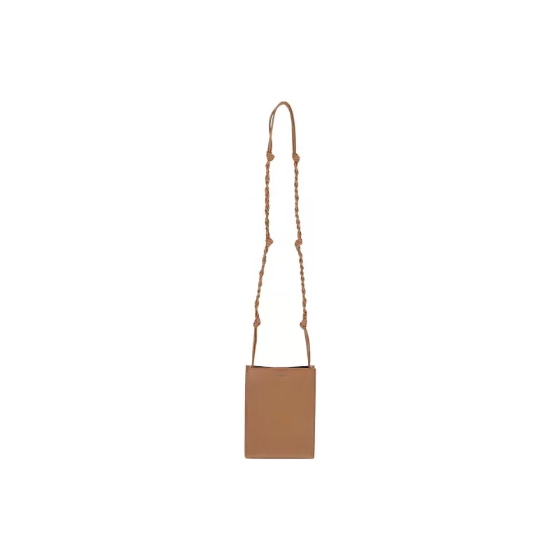 JIL SANDER Calfskin Crossbody Bag, Shoulder Bag Women's Brown-1