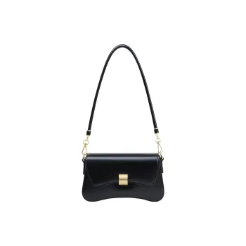 Kevin Cohen Cow Leather Shoulder Bag, Crossbody Bag Regular Women's Black