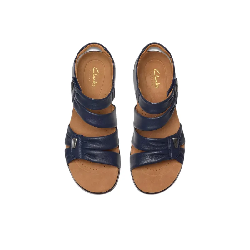 Clarks Kitly Ave Beach Sandals Women's Marine Blue-3