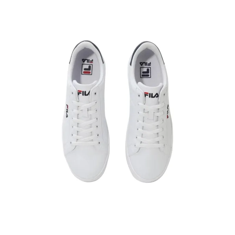FILA Court Deluxe Slip Resistant Cushioning Wear Resistant Breathable Low Top Skateboard Shoes Unisex White-4