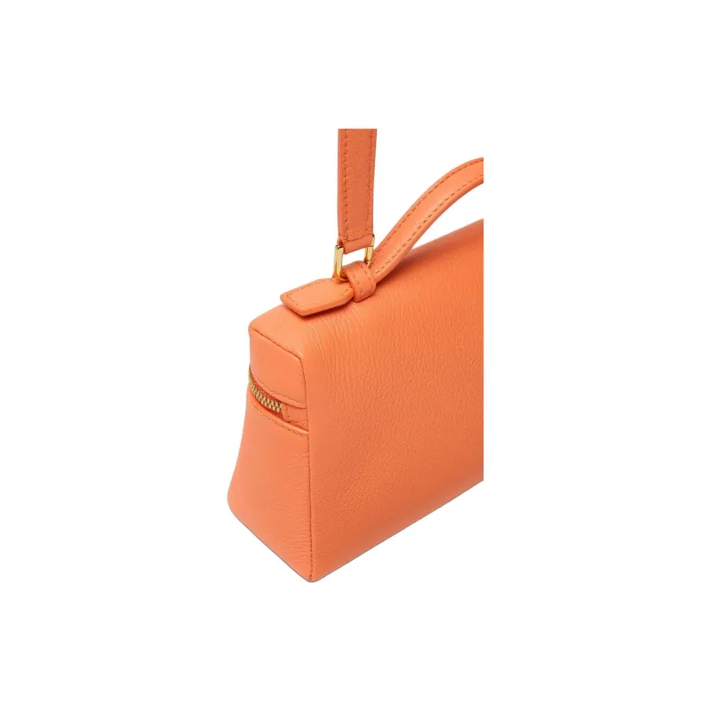 Loro Piana Cow Leather Shoulder Bag, Crossbody Bag, Handbag Women's Carrot-3