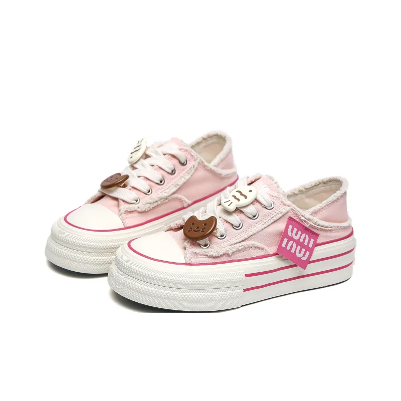 Alan Vincent Slip-Resistant Breathable Height Increasing Low-Top Canvas Shoes Women's-13