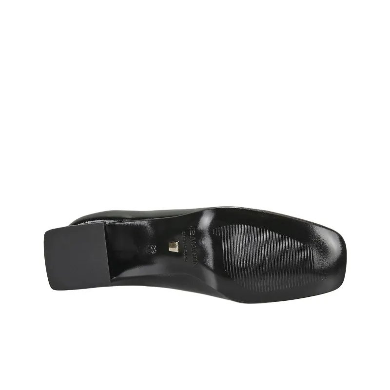 JB MARTIN Viva Chunky Heel High Heels 5cm Women's Black-6