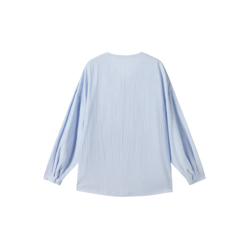 DIALOGUE Shirt Matching Set Women's Sea Salt Blue-3