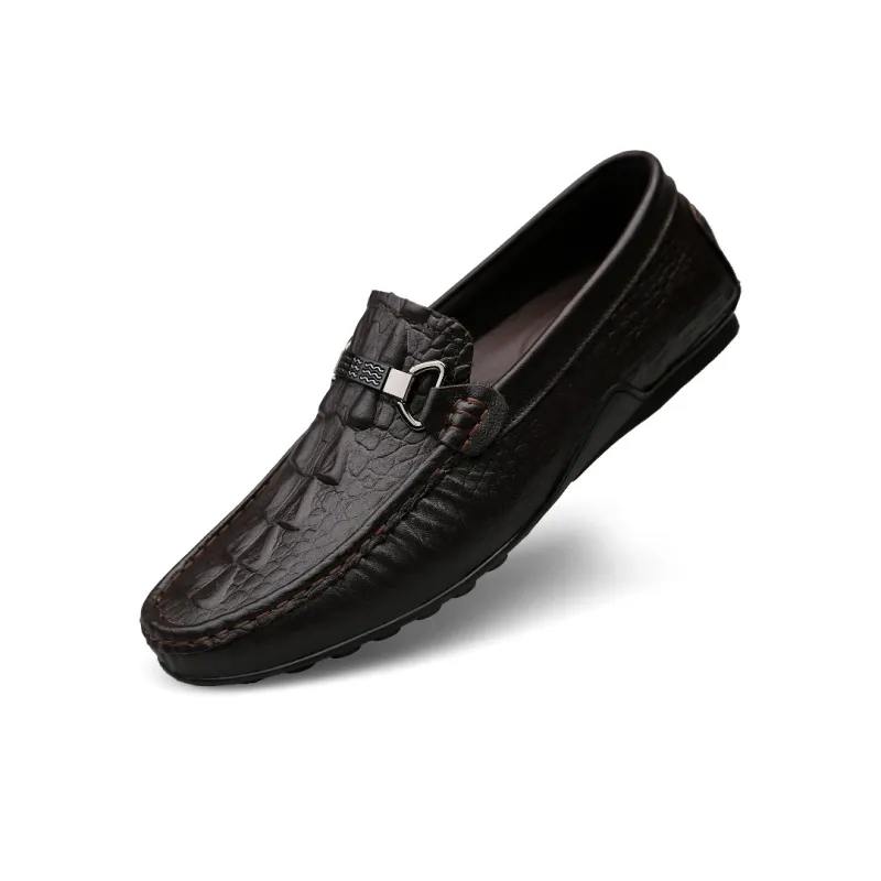 CKVUSAMG Gommino Loafers Unisex Black/Brown-3