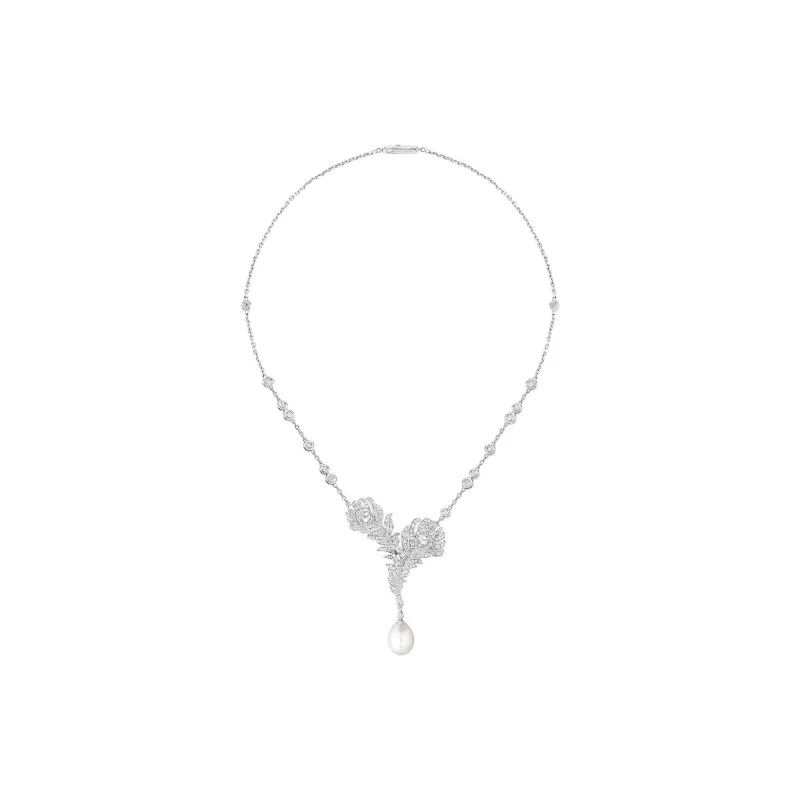Boucheron 18K White Gold Necklaces Women's Silver-1