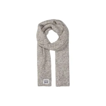 Levi's Polyester, Acrylic, Wool, Elastane Knit Scarves Men's Gray