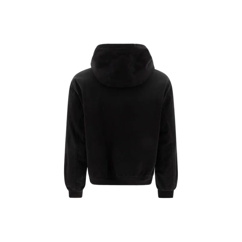 PRADA Zipped Denim Hooded Jacket-1