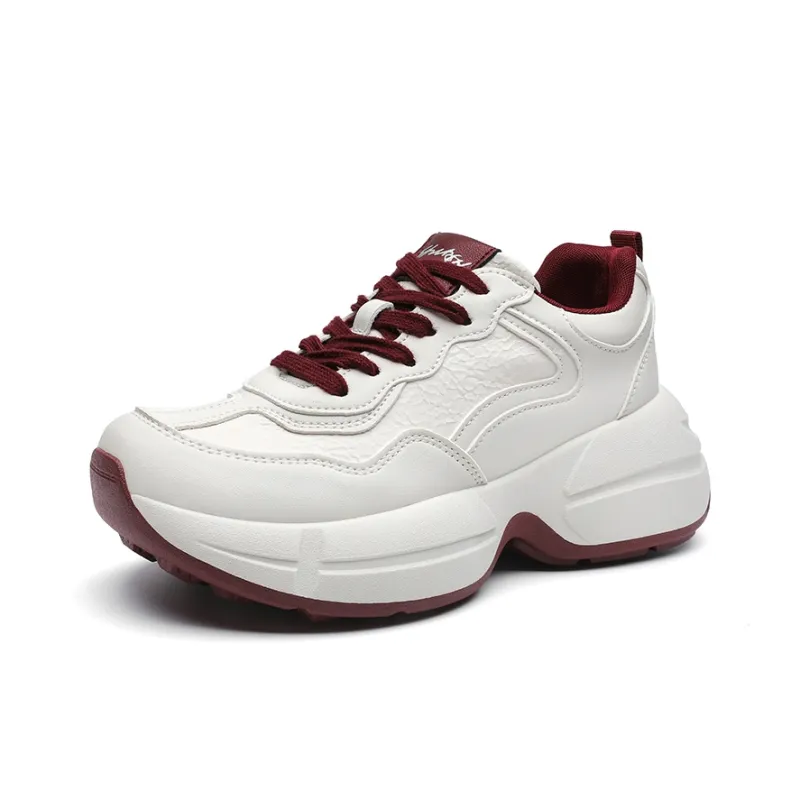 ABIDJAN Lightweight Height Increasing Low-Top Chunky Sneakers Women's-1