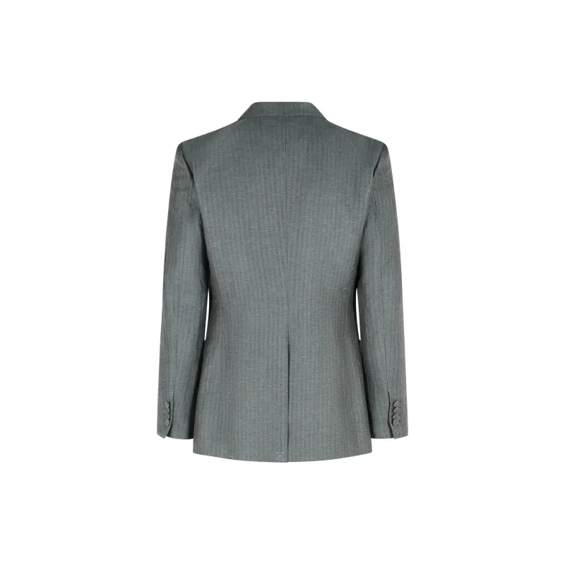 DRIES VAN NOTEN Double Breasted Striped Blazer-1