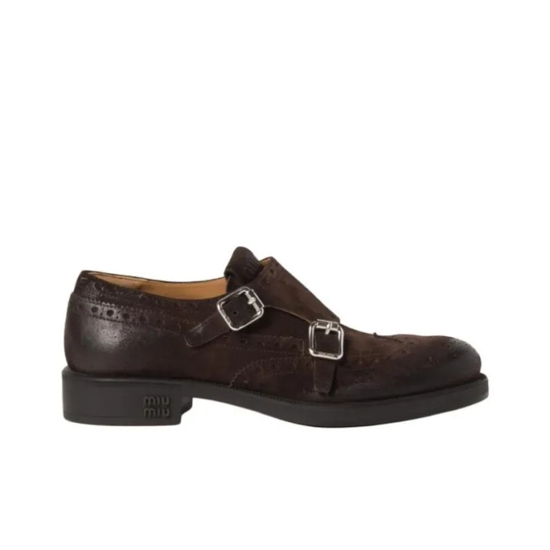 CHURCH'S x MIU MIU Dress Shoes Unisex Dark Brown-1