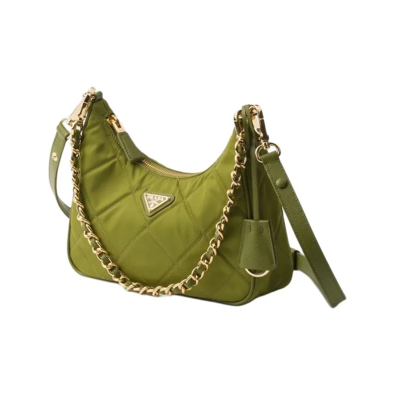 PRADA Re EditionRe Nylon Recycled Polyamide Shoulder Bag Mini Women's Ivy Green-1