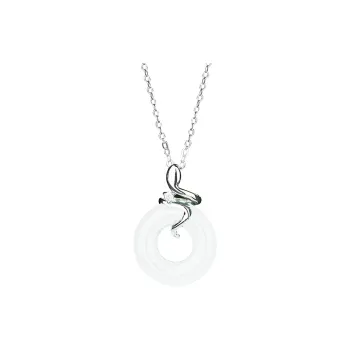 CHINA GOLD Chalcedony Jade Necklaces Women's