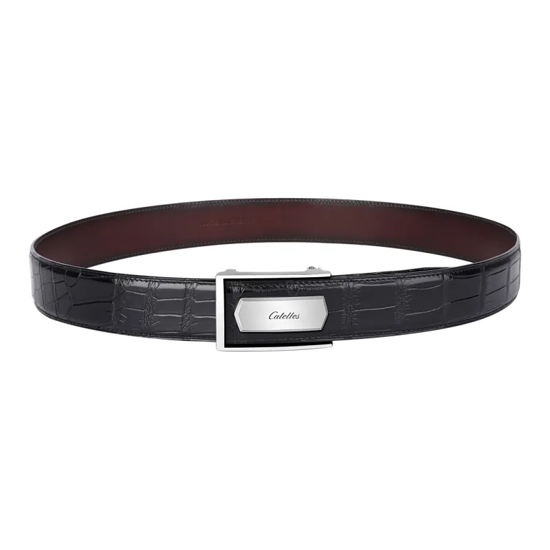 CATELLES Crocodile Leather Leather Belts Men's 3.5cm/3.8cm-4