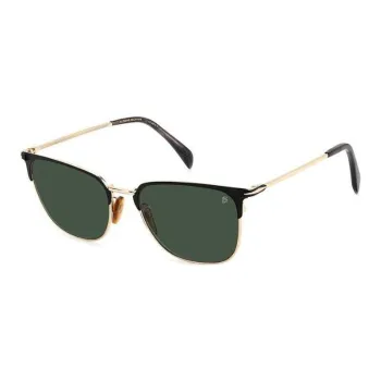 David Beckham Metal Square Sunglasses Men's Black