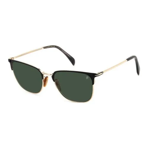 David Beckham Metal Square Sunglasses Men's Black