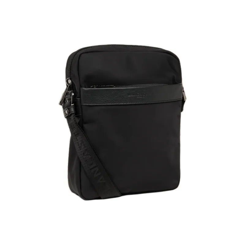 Lancaster Nylon Shoulder Bag Men's Black-1