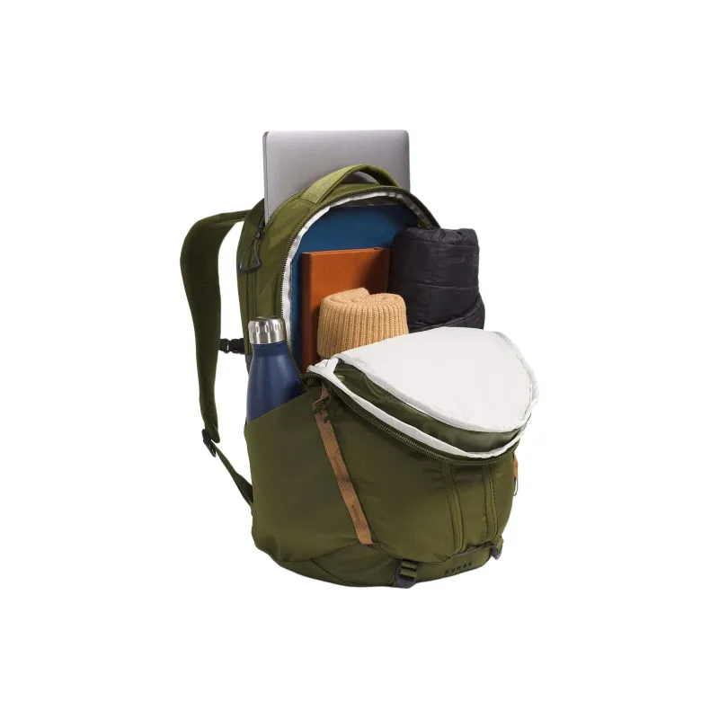THE NORTH FACE Surge Recycled Nylon Backpack Women's Forest Olive & Practical Brown-3