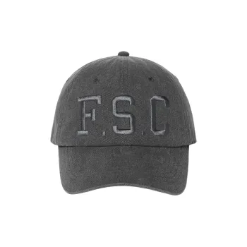 FILA Twill Cotton 100% Cotton Baseball Caps Unisex Gray