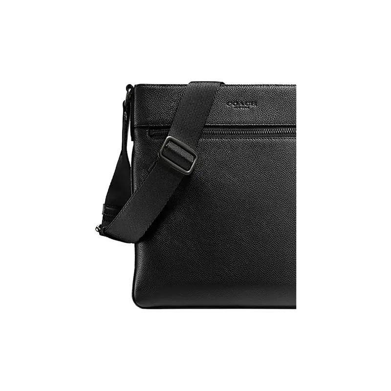 COACH Bowery Leather Messenger Bag Shoulder Bag Crossbody Bag Men's Black-2