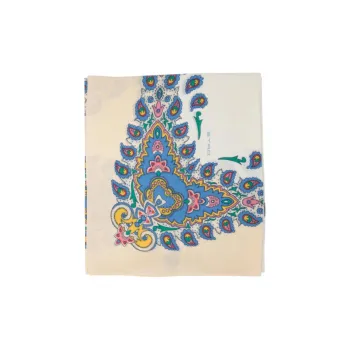 ETRO Silk Scarves Women's Beige