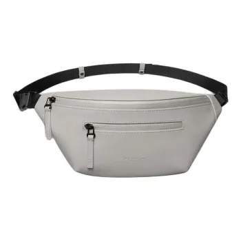Gaston Luga Recycled Polyester Crossbody Bag, Fanny Pack Unisex Taupe