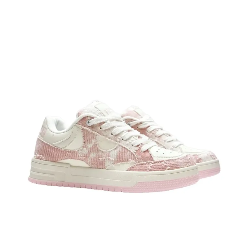 Fawn Miri Anti Slip Wear Resistant Low Top Skateboard Shoes Women's Cherry Blossom Pink-5