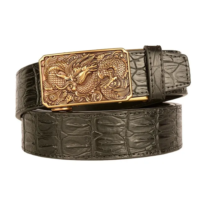 JKEM Alloy Leather Belts Unisex 4cm-1
