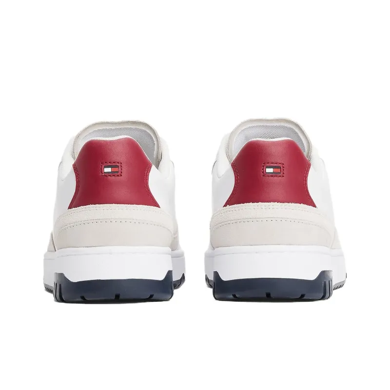 Tommy Hilfiger Low Top Basketball Shoes Men's White-4