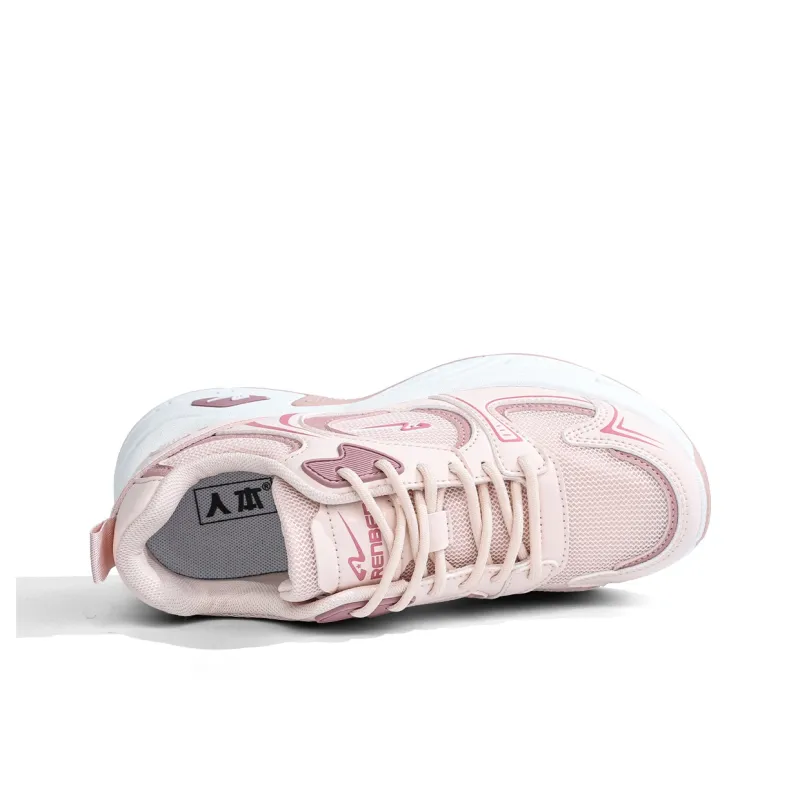 RENBEN Cushioning Height Increasing Wear-Resistant Low-Top Chunky Sneakers Women's-13