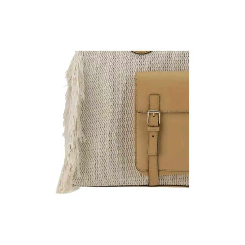 Chloe Cotton One Shoulder Handbag Extra Large Women's Yellow-2