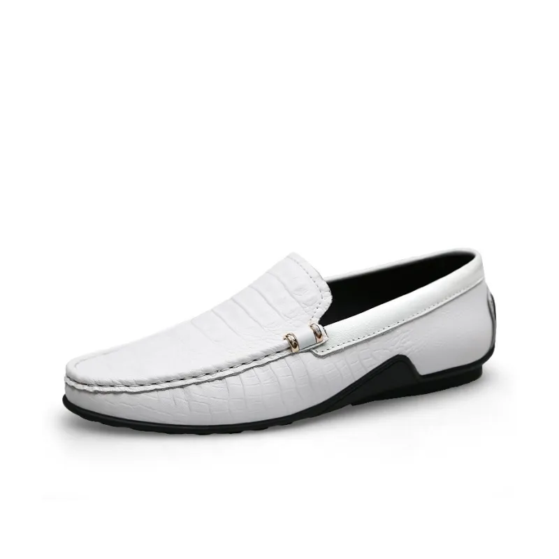 CKVUSAMG Gommino Loafers Unisex Black/White/Brown-2