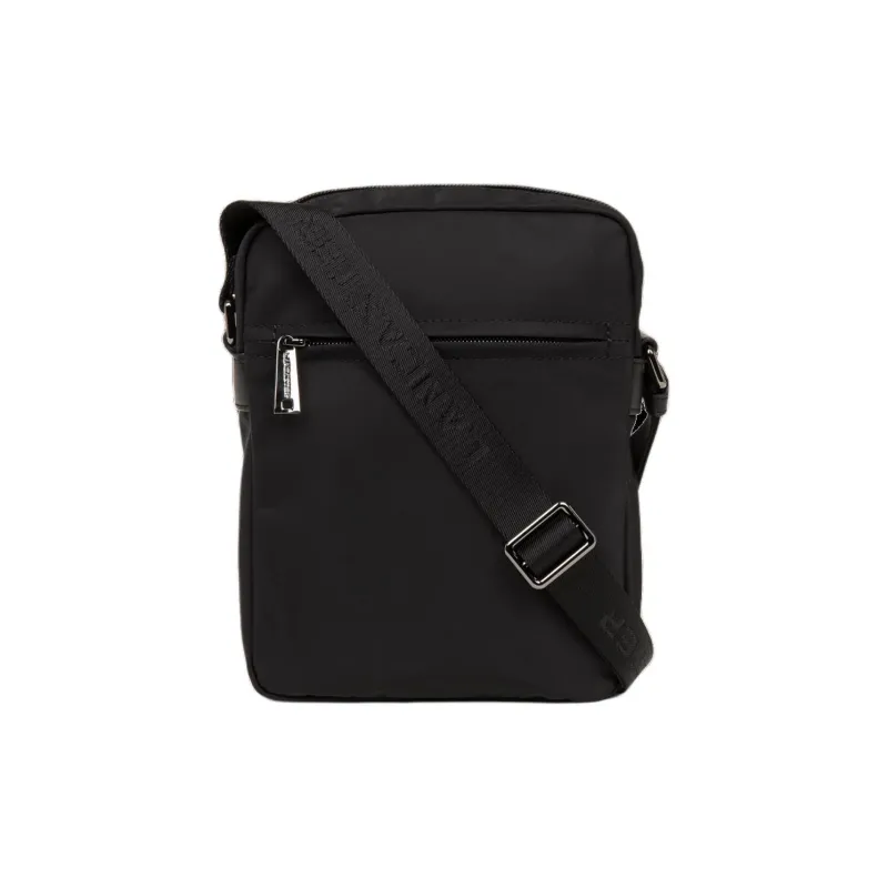 Lancaster Nylon Shoulder Bag Men's Black-2