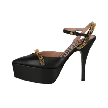 MOSCHINO Slim Heel High Heels 12cm Women's Black