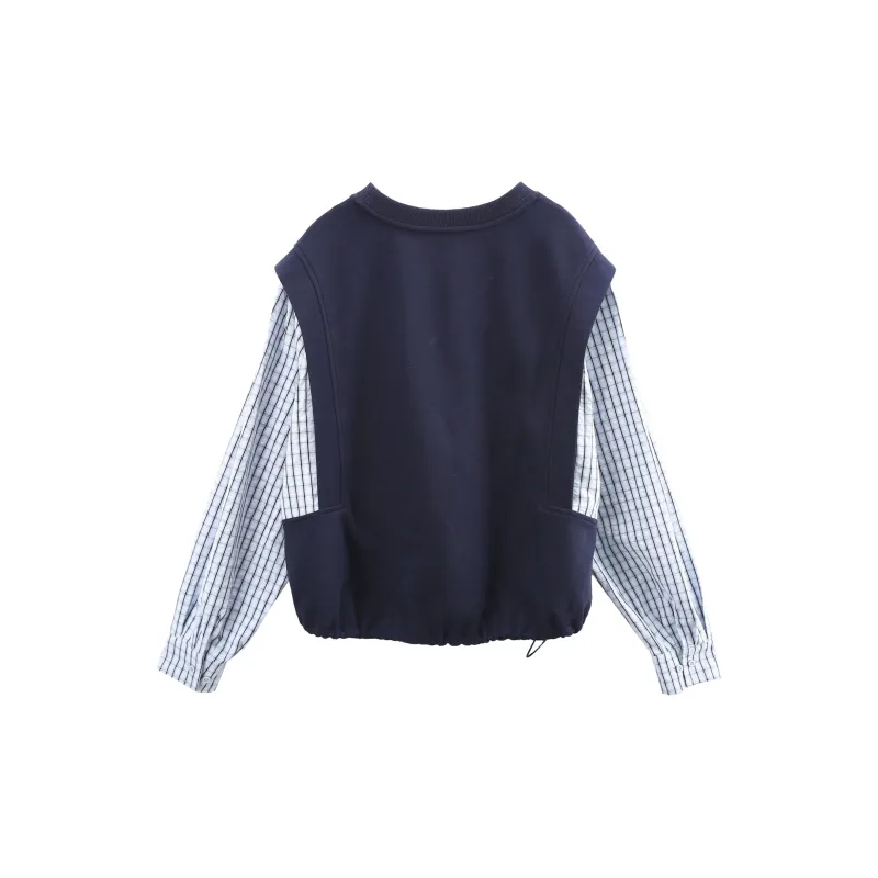 A Paradise For Awakening Sweatshirt Women's Navy Blue-1