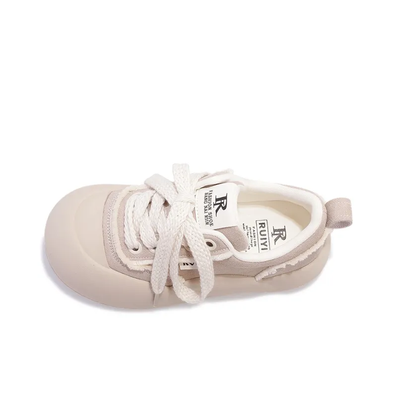 SNXR Slip Resistant Height Increasing Low Top Skateboard Shoes Women's Beige-3