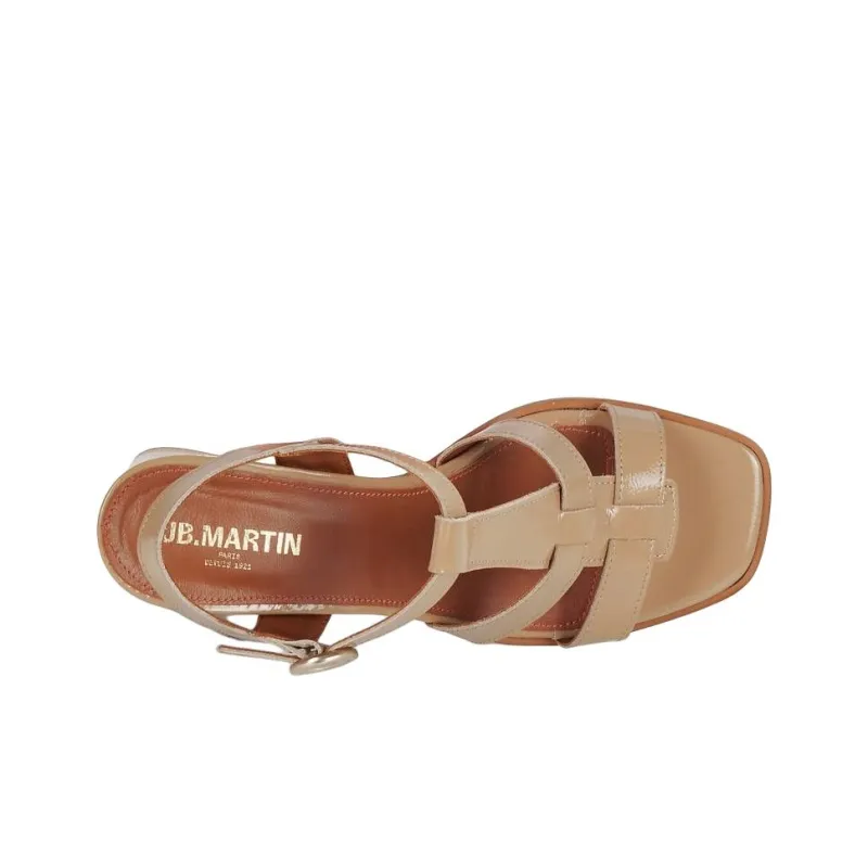JB MARTIN Direlle Strap Sandals 7cm Women's Apricot-5