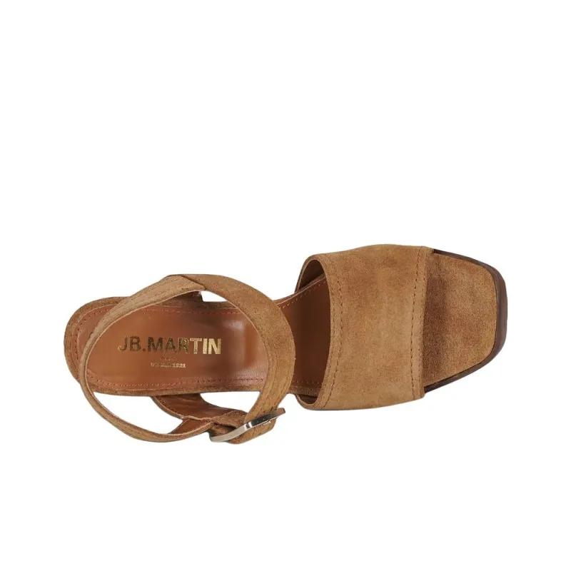 JB MARTIN DYNAS Strap Sandals 9cm Women's Light Brown-5