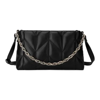 MEXICAN Polyurethane Leather Crossbody Bag Women's Black