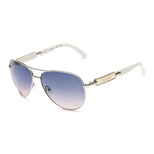 GUESS Metal Aviator Sunglasses Unisex Gold