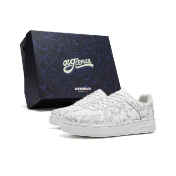 OUGLEMEN Wear Resistant Breathable Slip Resistant Low Top Skateboard Shoes Men's