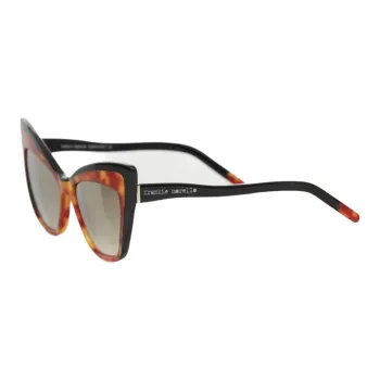 Frankie Morello Acetate Cat Eye Sunglasses Women's Brown
