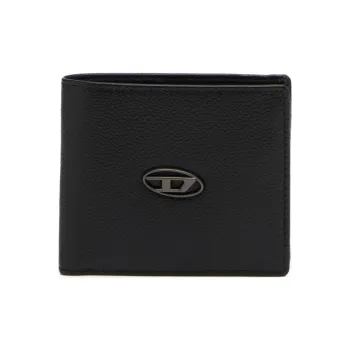 DIESEL Cow Leather Wallet Regular Men's Black