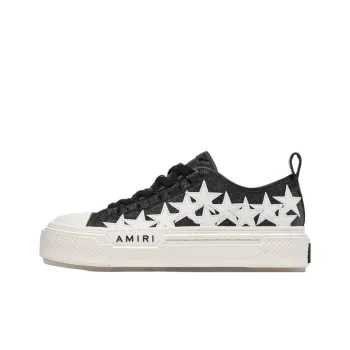 AMIRI Stars Court Low Top Skateboard Shoes Women's Black
