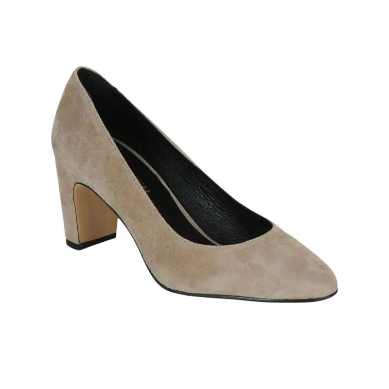 JB MARTIN Chunky Heel High Heels 7cm Women's Gray-3