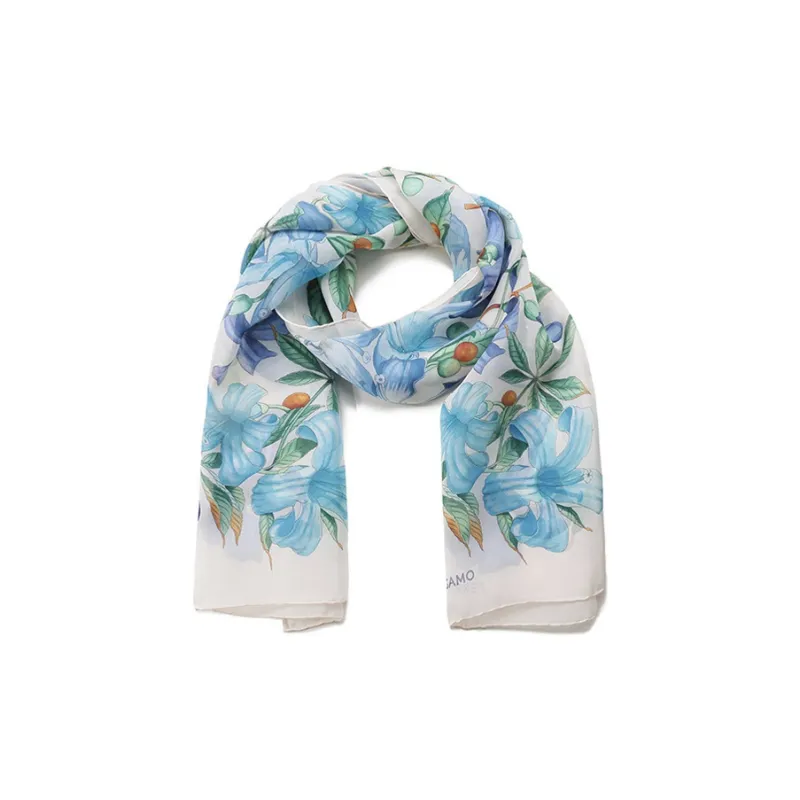 FERRAGAMO Silk Quality Silk Scarves Women's-1