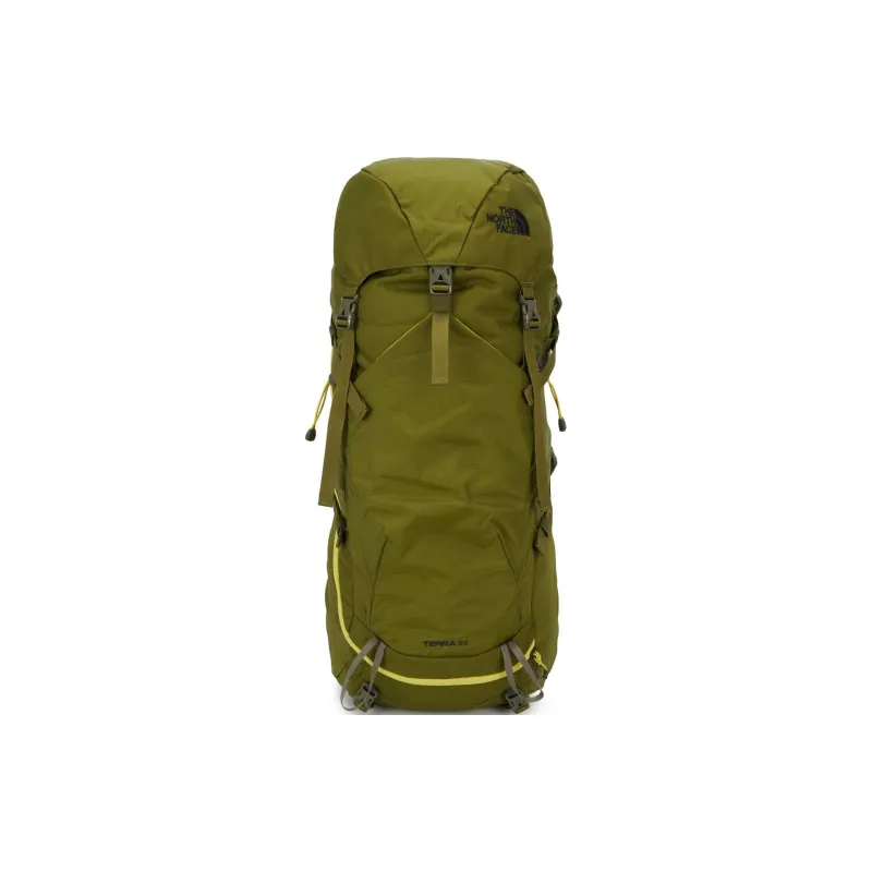 THE NORTH FACE Polyester Outdoor Hiking Bag Backpacks Regular Unisex Olive Green-0