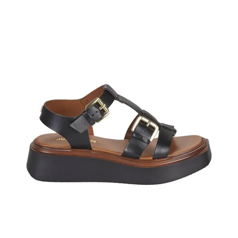 JB MARTIN Datte Roman Sandals 4cm Women's Black-1